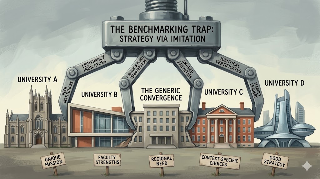 When Benchmarking Replaces Strategy